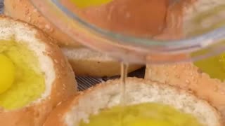 BREAD WITH EGG IN THE OVEN