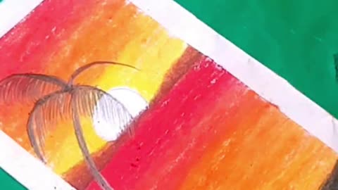 Easy Oil Pastel Painting | Simple Drawing for Beginners