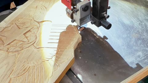 Hand Carved pilot wings - removing waste - October 2024