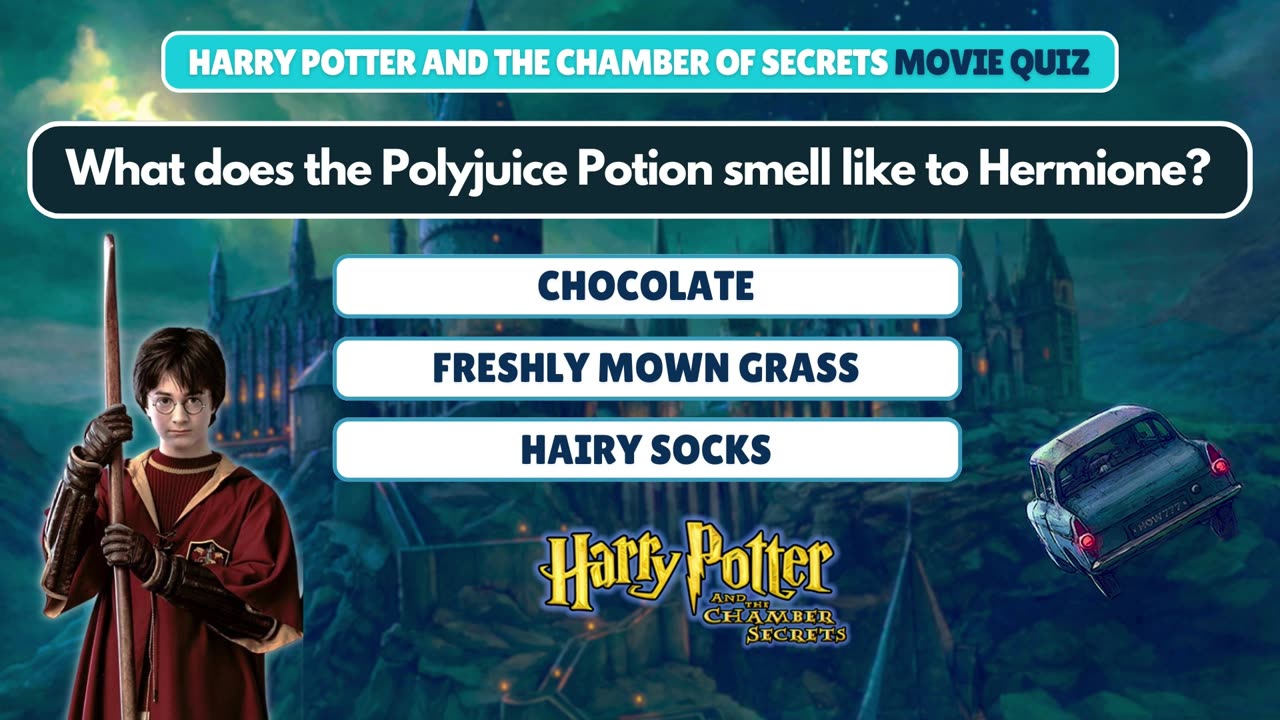 Harry Potter Movie Quiz | Chamber of Secrets True Fans Quiz Edition | Fun MCQ Test