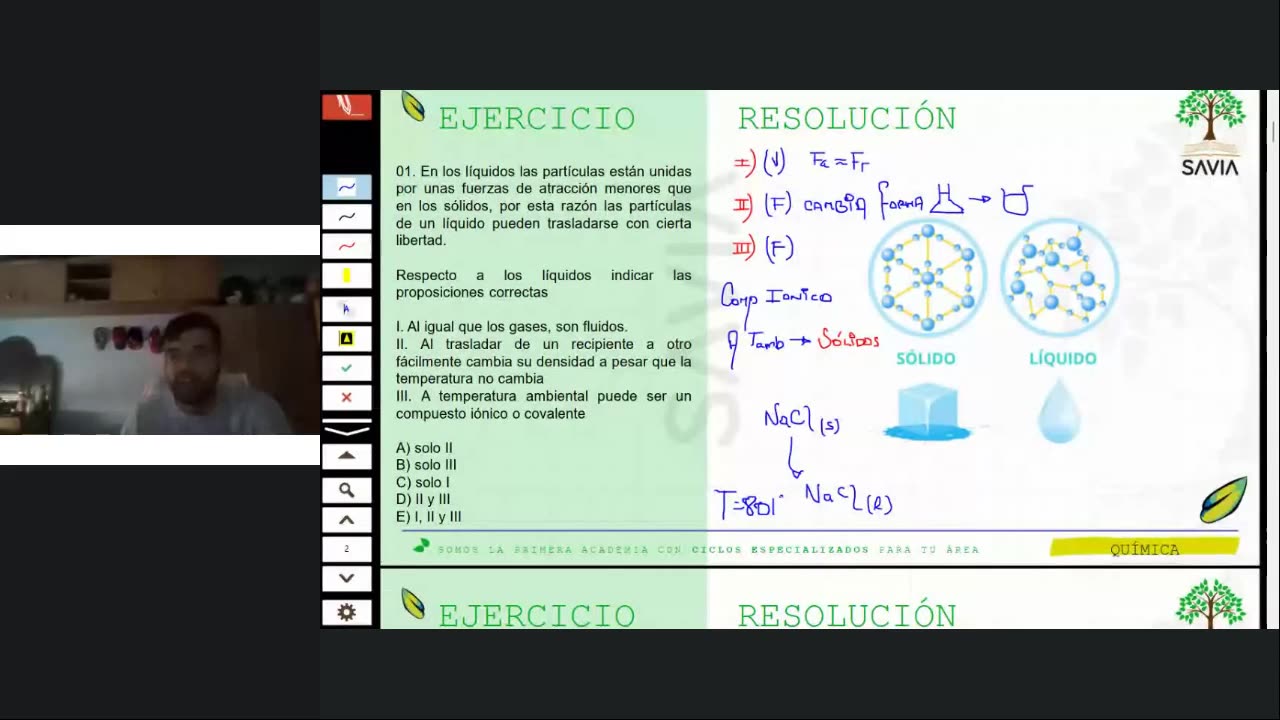SAVIA SEMIANUAL 2024 | Semana 20 | Química S1
