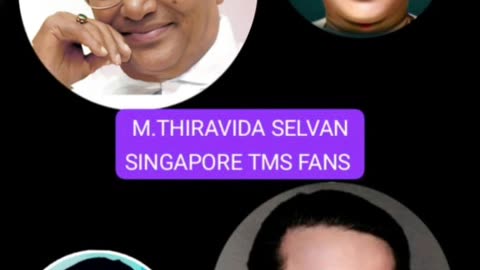 ONE SUN ONE TMS LEGEND M.THIRAVIDA SELVAN SINGAPORE TMS FANS 2025