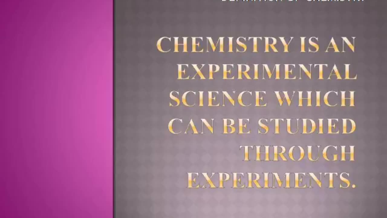 Chemistry and Science