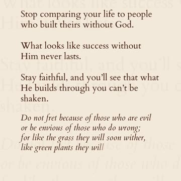 Don’t Envy What God Didn’t Build | Psalm 37:1–2