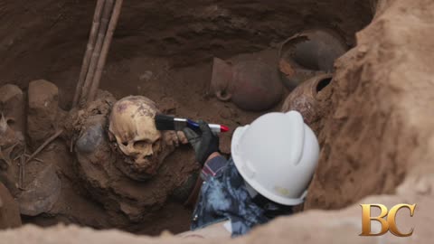 Utility workers in Peru unearth pre-Incan tomb with 1,000-year-old remains