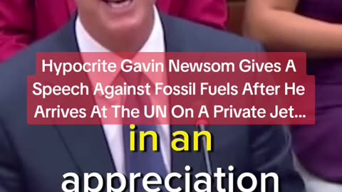 Hypocrite California Governor Gavin Newsom