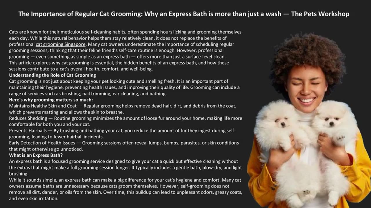 The Importance of Regular Cat Grooming: Why an Express Bath is more than just a wash