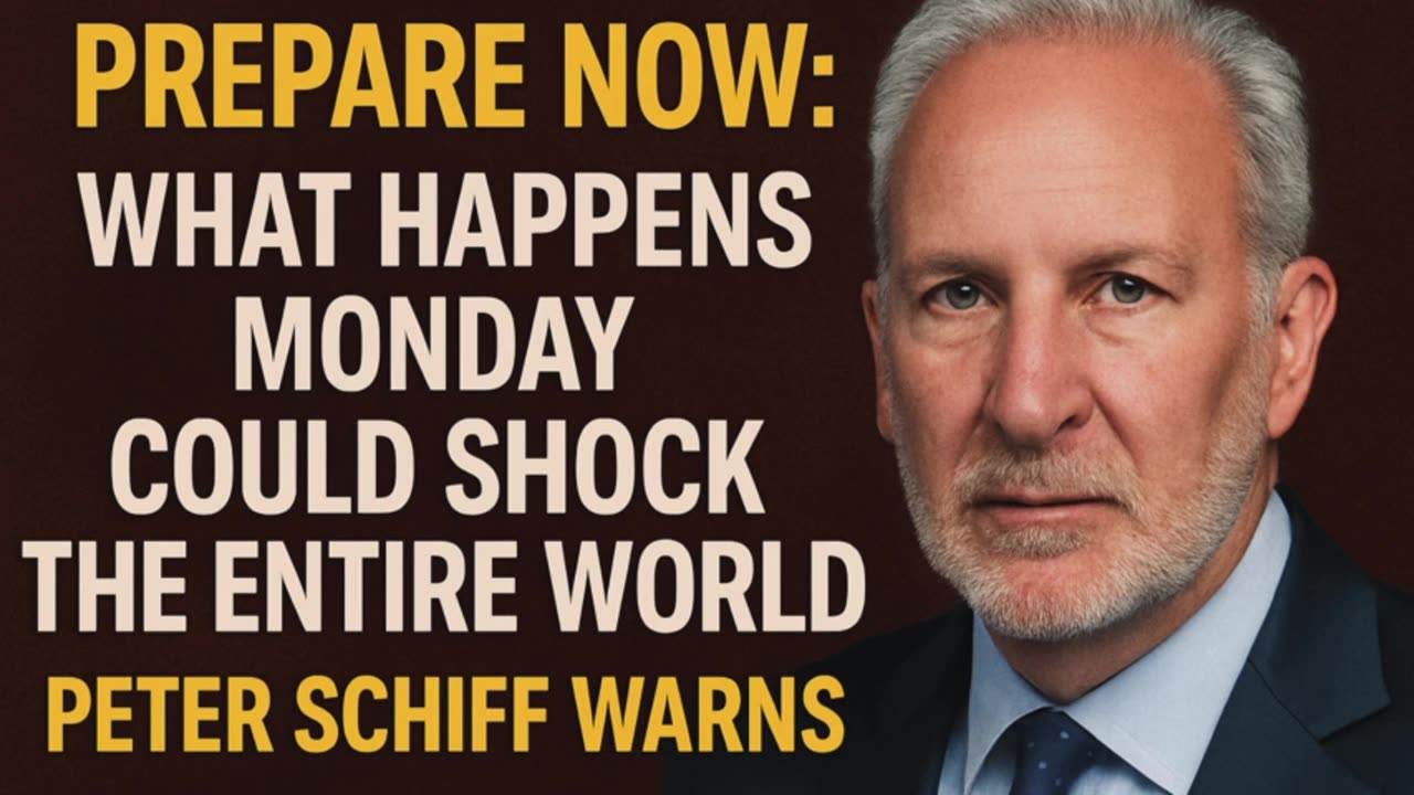 📊Peter Schiff’s Urgent Warning: Monday’s Event Could Change Everything