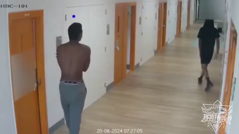 Footage shows 2 inmates grinning as they left their cell to beat a convicted sex offender to death.