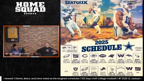 Home Squad Sports | NFL Schedules & Rookie Mini Camp Recap