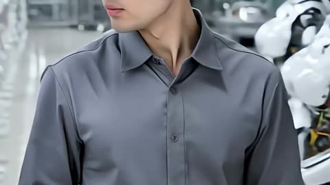 Mass-produced humanoid final inspection #IRC #robot #humanoid #technology