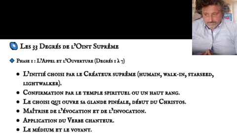 🌌 Les 33 Degrés de l’Oint Suprême