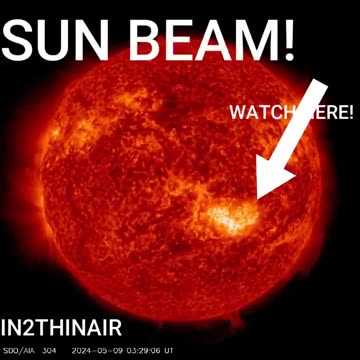 “超大重磅新聞”詭異的太陽光束在攻擊太陽！？這是定向武器（DEW）？其他國家也有這樣的技術？