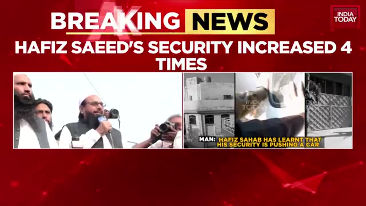 Security of Lashkar-e-Taiba chief Hafiz Saeed increased 4times in Pakistan