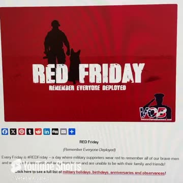 What is RED Friday? Why Wear Red to Honor Our Deployed Heroes? Military Support R.E.D. Friday