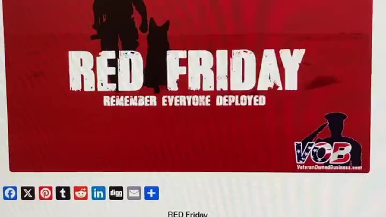 What is RED Friday? Why Wear Red to Honor Our Deployed Heroes? Military Support R.E.D. Friday
