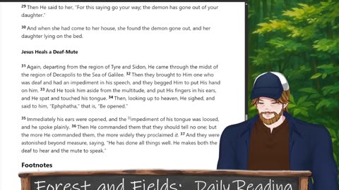 Forest and Fields Daily Reading: Mark 7