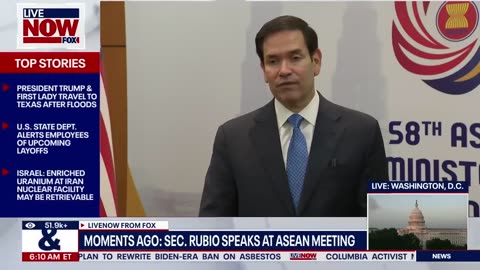 Rubio on China trade talks and Trump tariffs as Asean summit come to an end