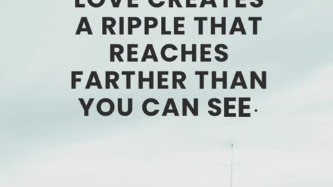 What if your small act of love is making a bigger impact than you’ll ever know?