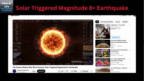 Solar Triggered Magnitude 8+ Earthquake