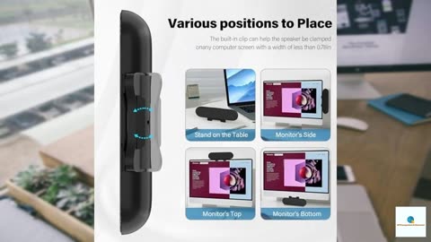 LXTNFU Computer Speakers for Desktop Monitor,Single Speakers for Desktop PC,Laptop Speaker