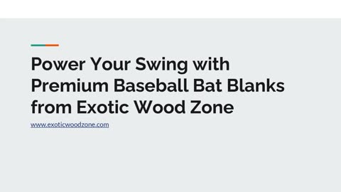 Exotic Wood Zone offers premium baseball bat blanks