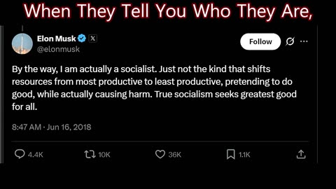 Elon Musk is a Socialist!