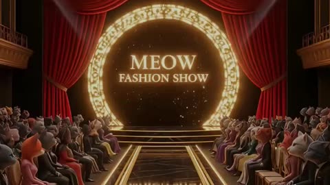 "Catwalk Queen: The Feline Fashion Icon