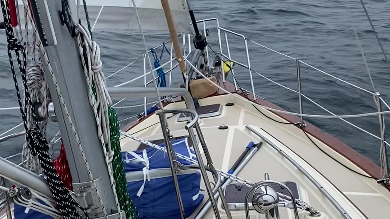 Sailing Across Lake Huron a 2nd Time in as Many Days, June, ‘25 #sailing #lakecruise #greatlakes