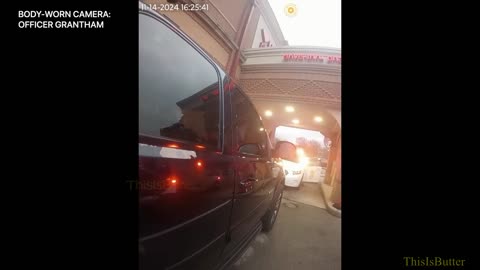 Suspect shot when he pinned an officer between the vehicle and wall during welfare check