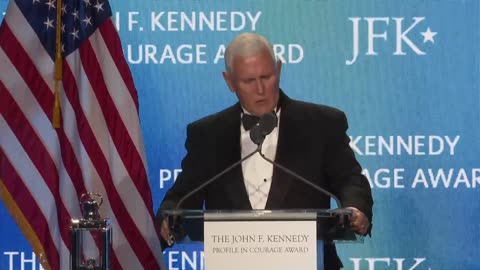 Mike Pence receives JFK Profile in Courage Award for Jan. 6
