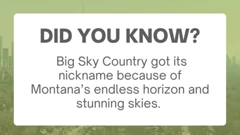 Why Is Montana Called Big Sky Country?