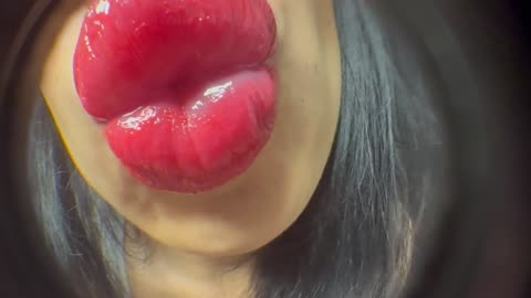 ASMR MOUTHSOUNDS fish eye lens