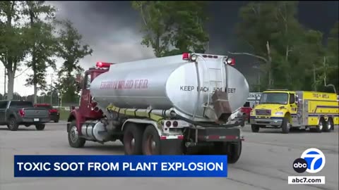 Residents advised to avoid toxic soot after explosion at Louisiana plant