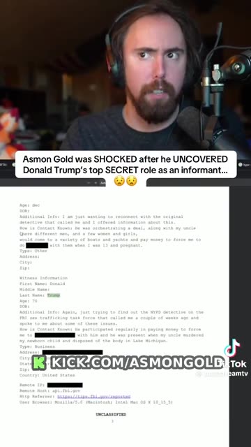 Trump was an informant