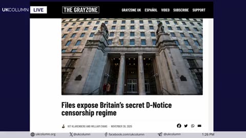 UK Column News: Novichok inquiry, Putin's wisdom, NewsGuard is CIA- 5 Dec 2025