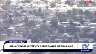 Aerial View of University Where Charlie Kirk Was Shot SEPT 10