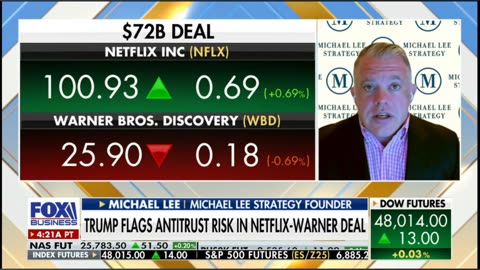 NFLX deal drama, Liquidity Incoming, Stocks going higher - Michael Lee on with Maria