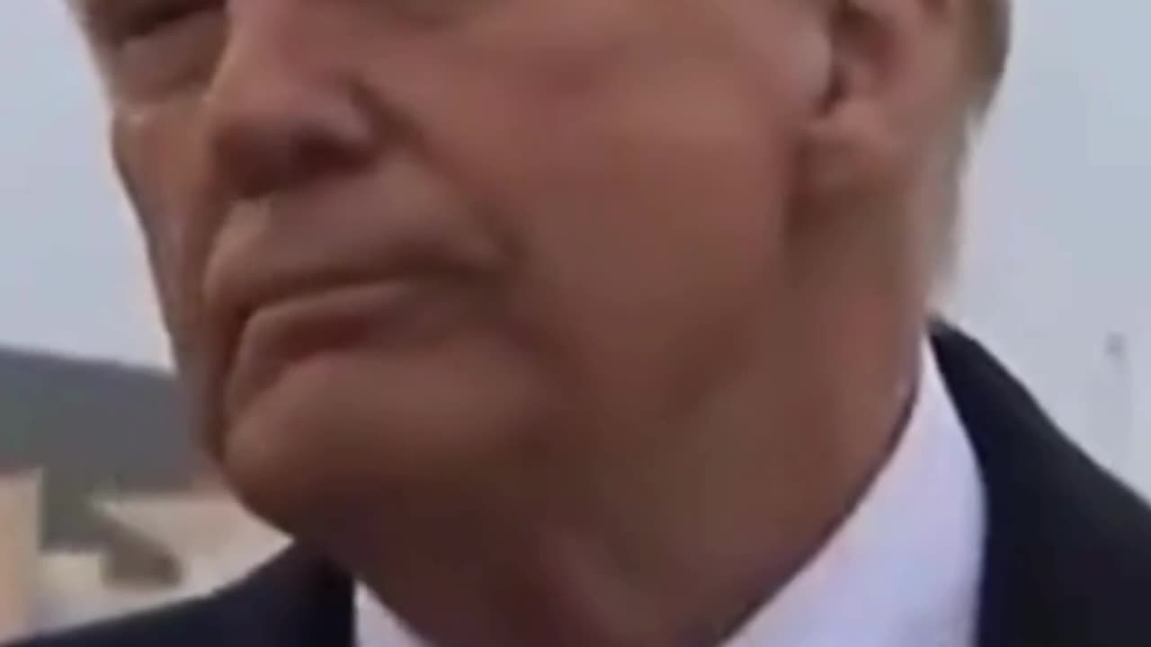 President Trump was just smacked in the face by a reporter's boom mic.