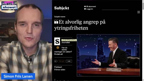 Jimmy Kimmel er ikke et offer for kanselleringskultur - Friis Larsen-showet Ep. 93