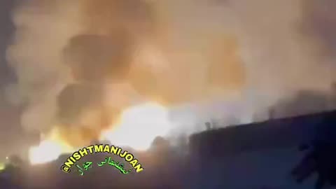 Secondary Detonations After an Israeli Strike Near Piranshahr, Iran
