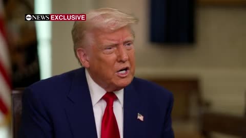 President Trump spars with ABC News host in heated interview segment on tariffs