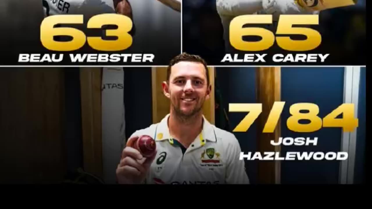 Australia beat West Indies by 159 runs in the 1st match