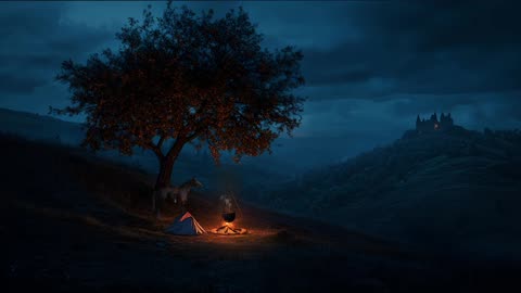 A Rest Along The Journey I Medieval Sleep Ambience | 1 Hour