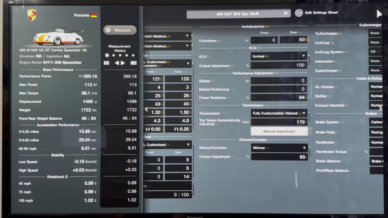 GT7, European Sunday Cup, 400, 56 Porsche 356 A1500 GS GT Carrera Speedster, All Tracks,