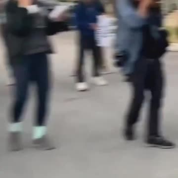 The congressional candidate, Kat Abughazaleh, was thrown to the ground by an agent