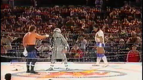 Terry Funk vs Atsushi Onita Exploding Barbed Wire match FMW 1993 05 05