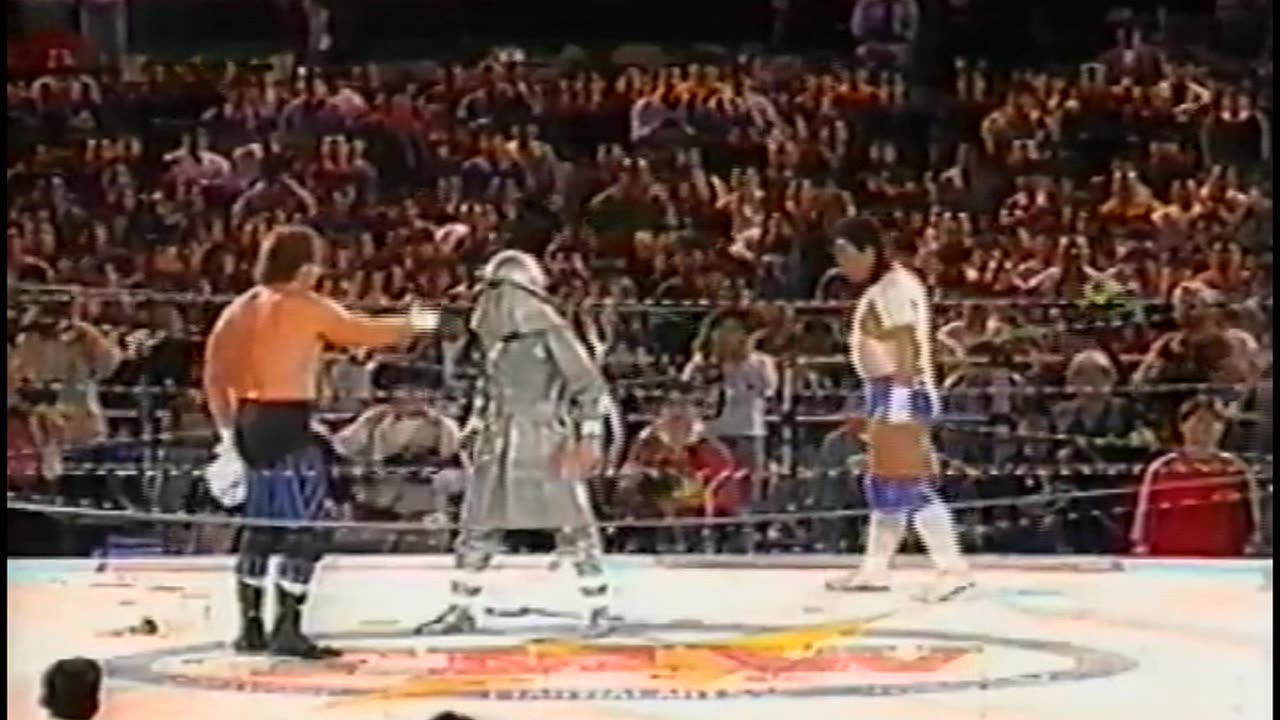 Terry Funk vs Atsushi Onita Exploding Barbed Wire match FMW 1993 05 05