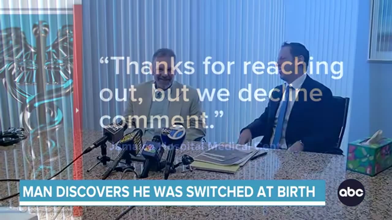 Man sues hospital after discovering he was switched at birth