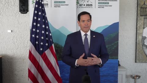 Secretary of State Marco Rubio Speaks to Press at Fairmont le Manoir Richelieu, Charlevoix, Canada